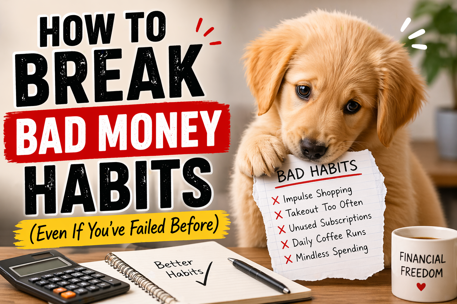 How to Break Bad Money Habits (Even If You’ve Failed Before)