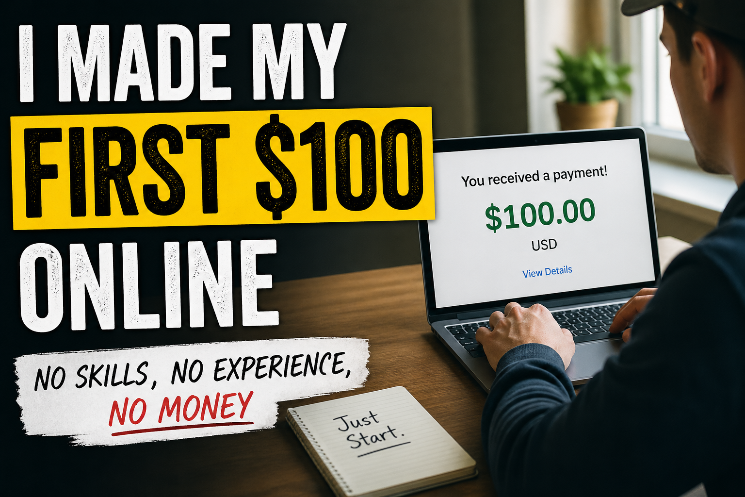 I Made My First $100 Online — With No Skills or Experience
