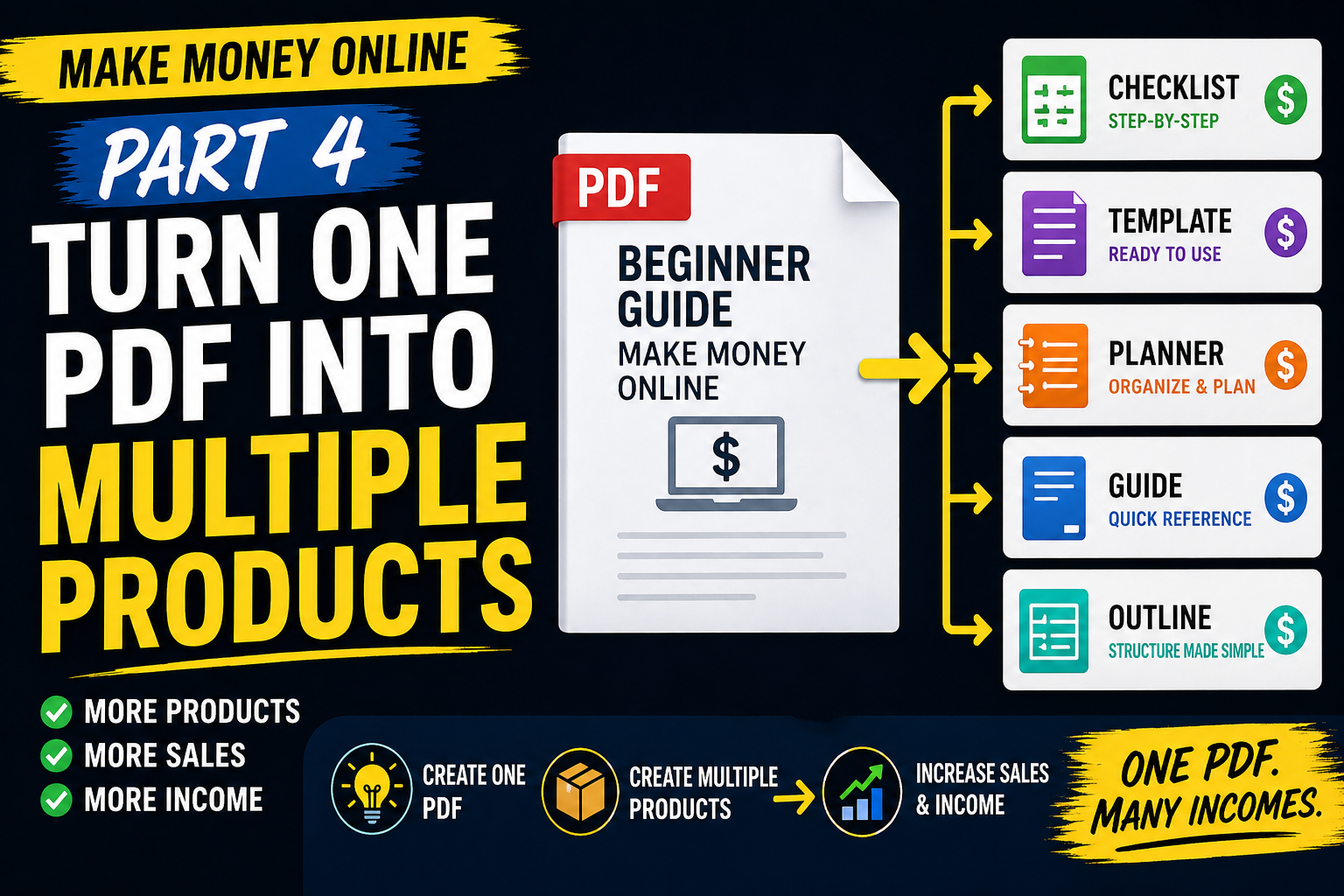 How to Turn One PDF Into Multiple Digital Products (Beginner Strategy)