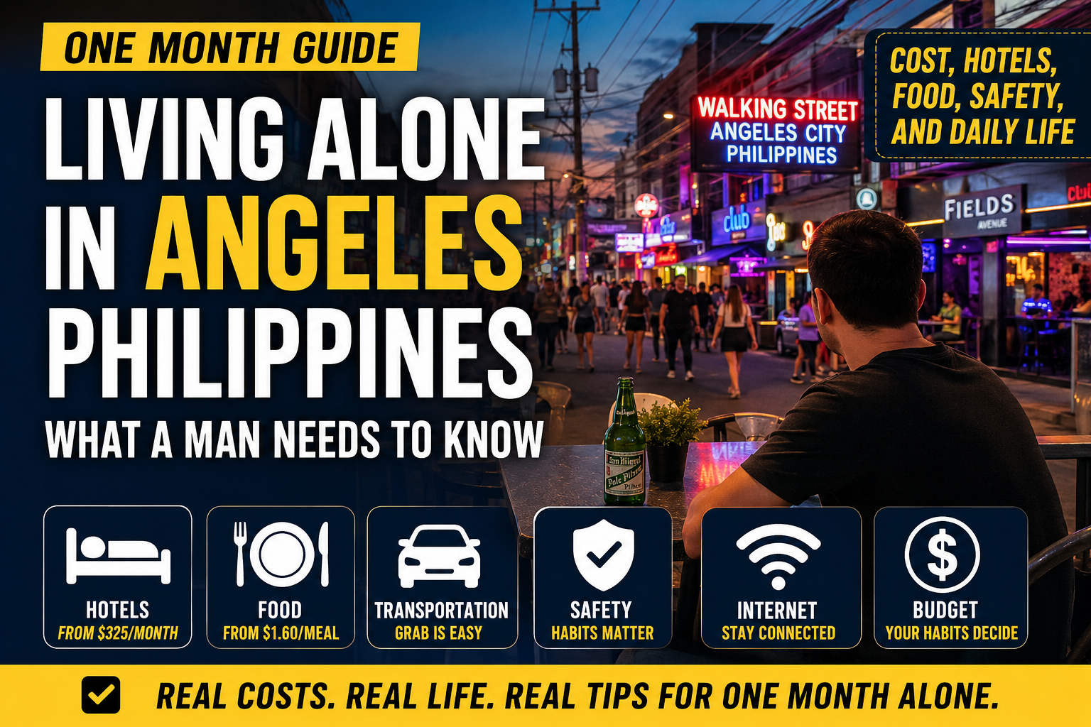Living Alone in Angeles, Philippines for One Month: What Should a Man Prepare?