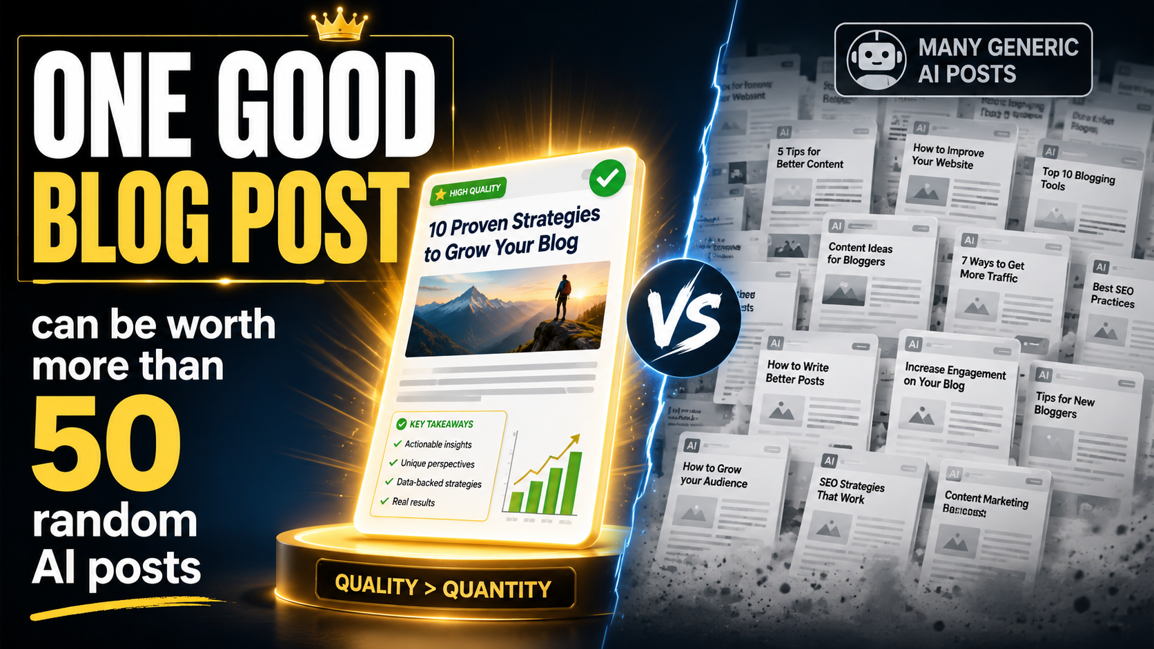 Why One Good Blog Post Can Be Worth More Than 50 Random AI Posts